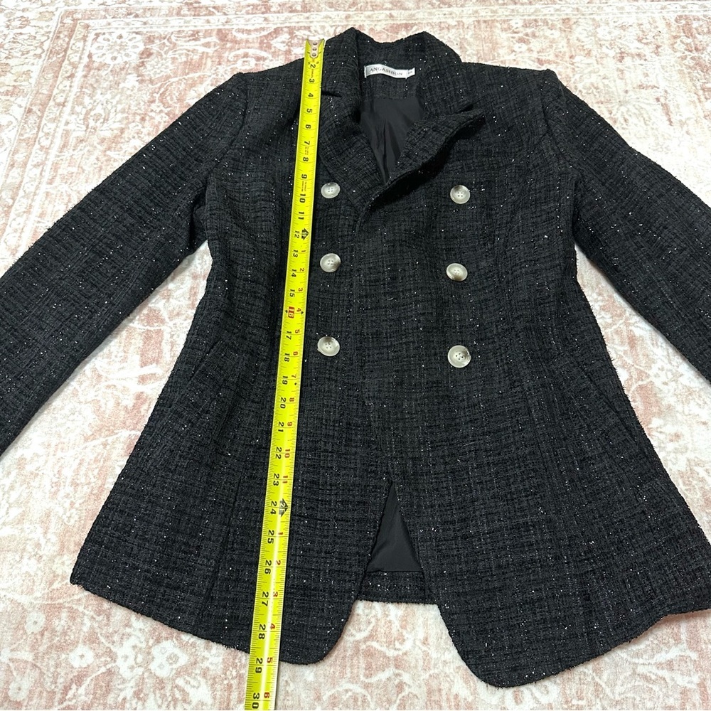 Tweed Double Breasted Blazer Jacket - Picture 7 of 12